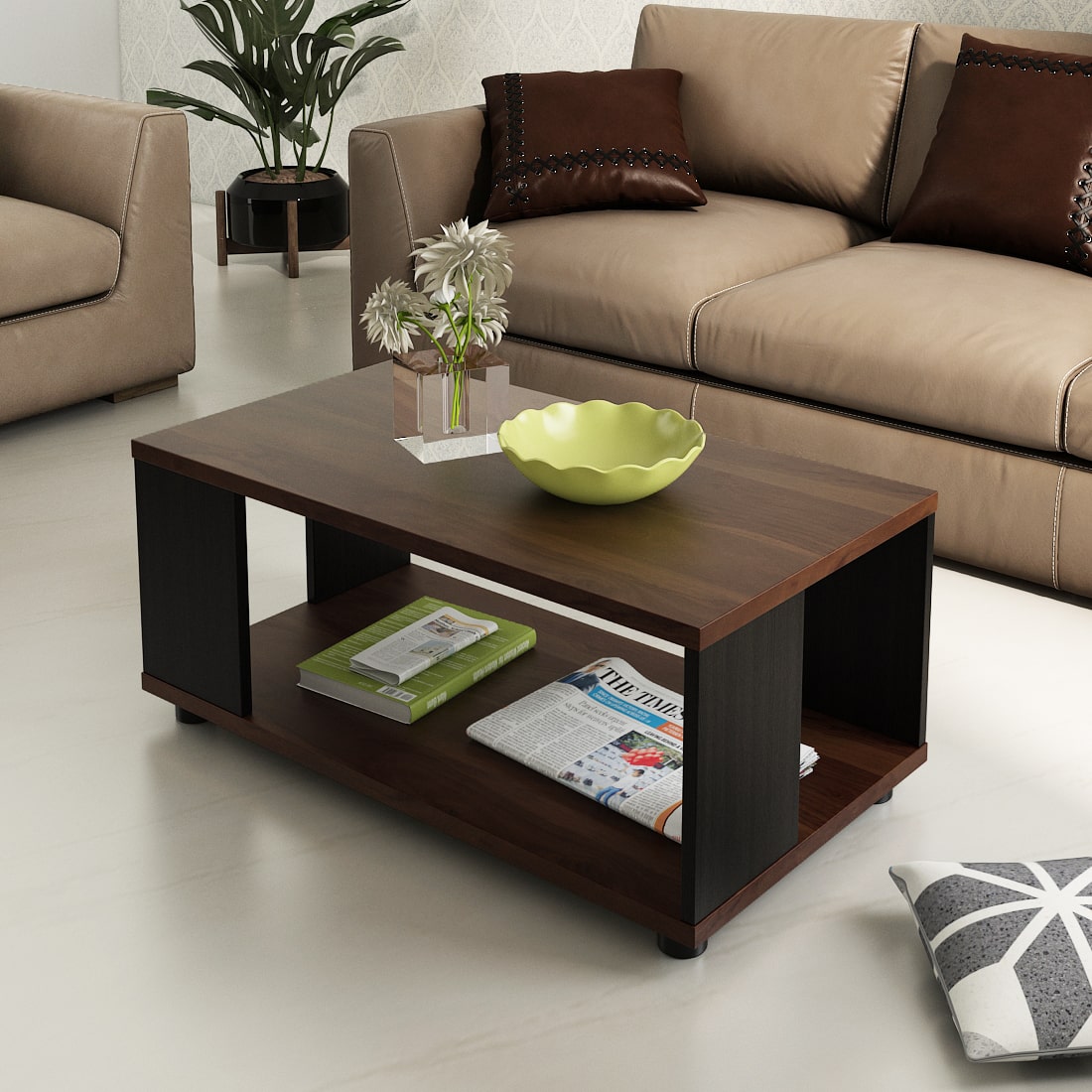 Oeste gravedad Capilla kosmo-centre-table-ct23-sheesham-and-natural-wenge | Spacewood Ecommerce
