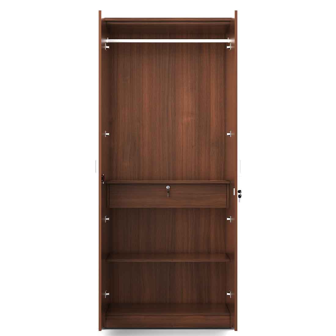 kosmo-value-v2-2-door-wardrobe-with-mirror-walnut-rigato-woodpore ...